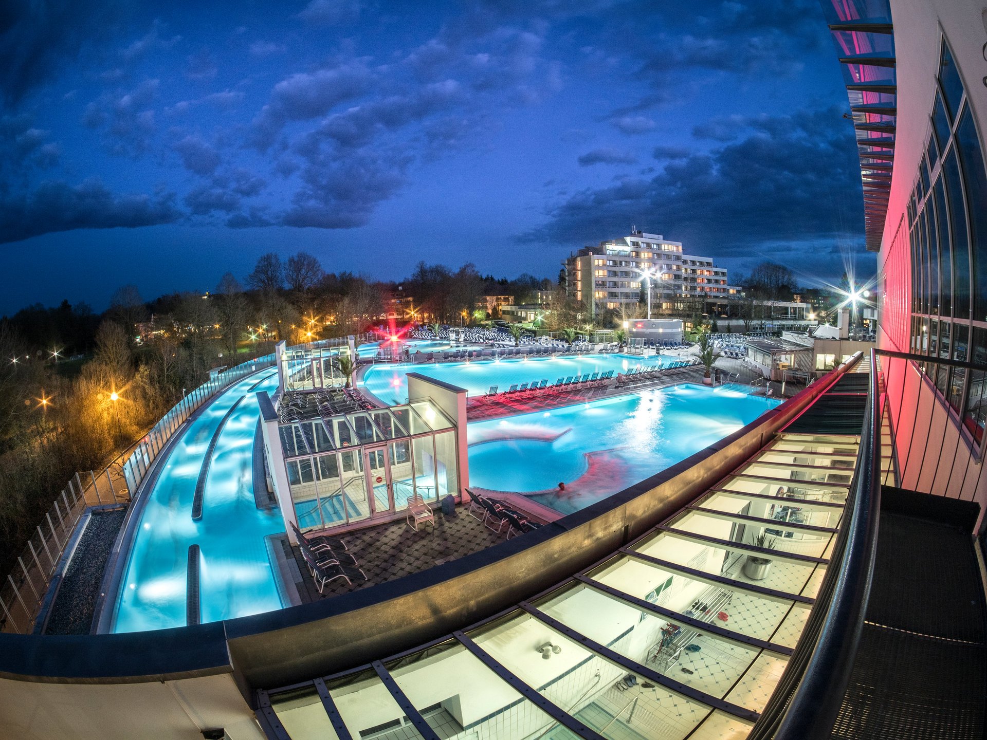 Europatherme am Abend in Bad Füssing
